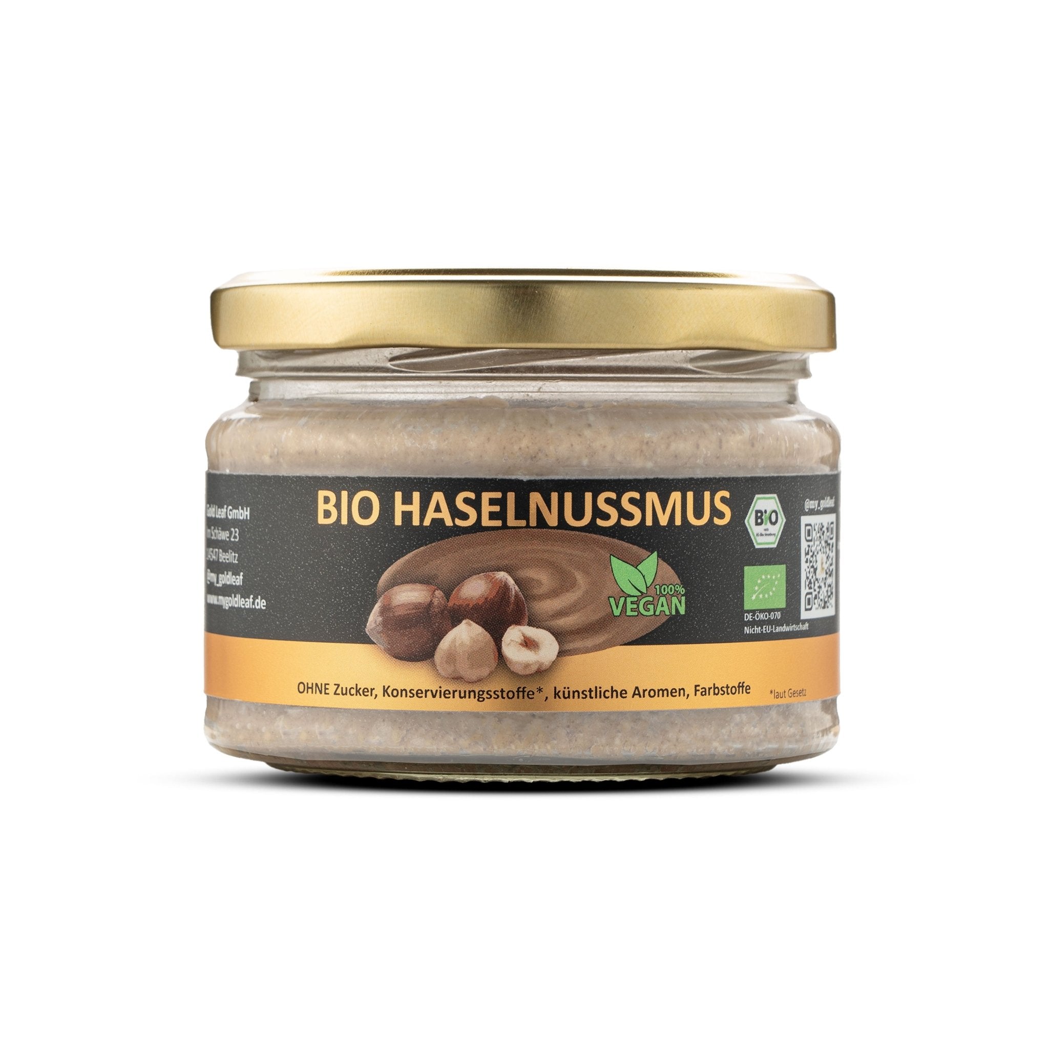 Bio Haselnuss - Mus - MyGoldLeaf