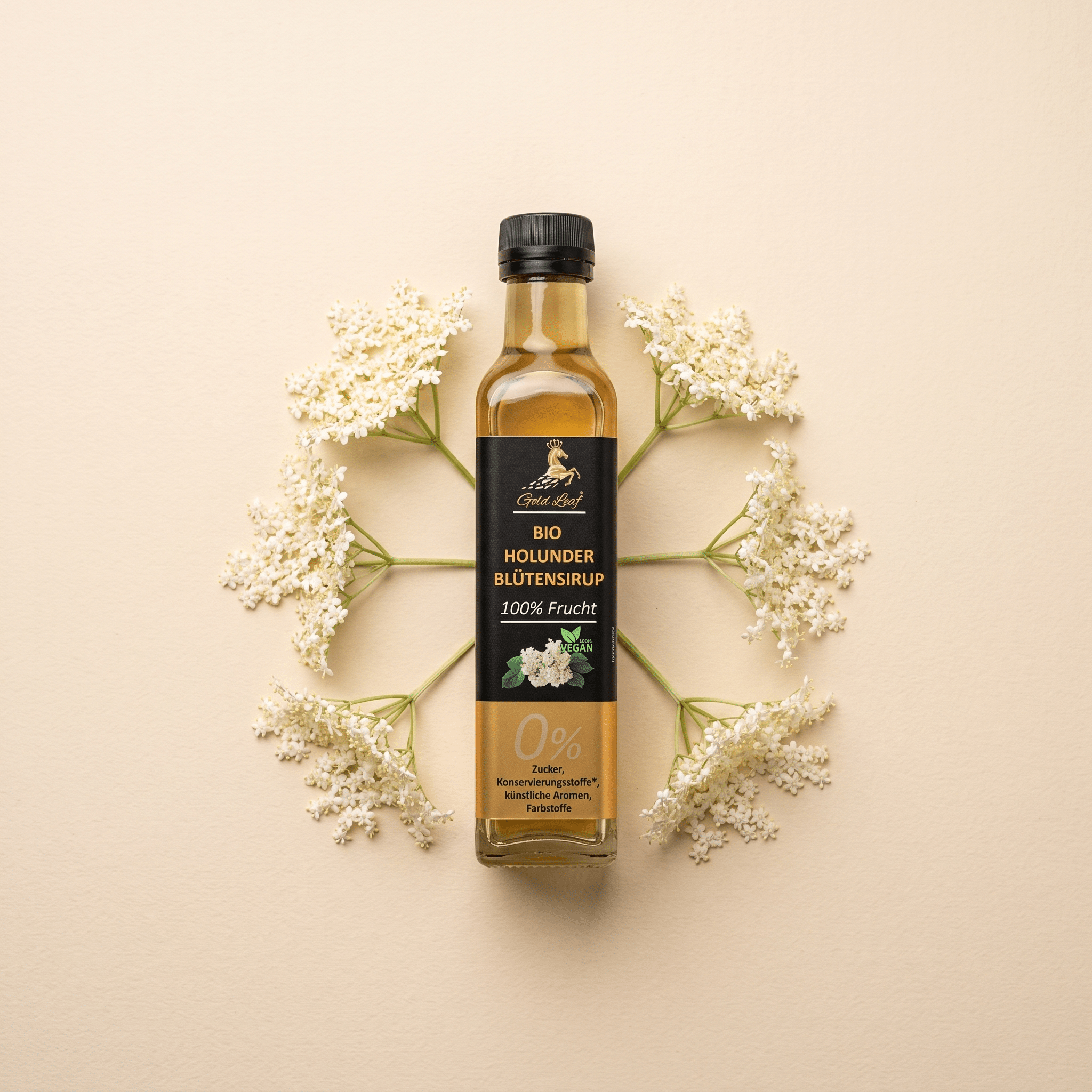 Bio Holunderblüten-Sirup - MyGoldLeaf