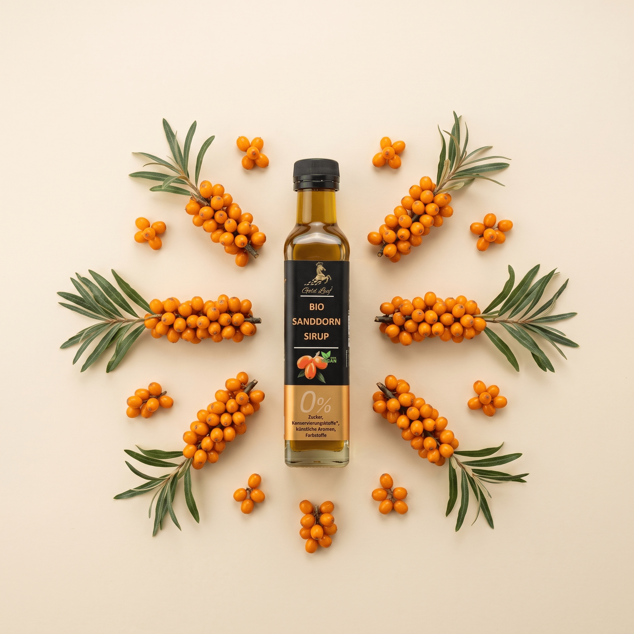 Bio Sanddorn-Sirup - MyGoldLeaf