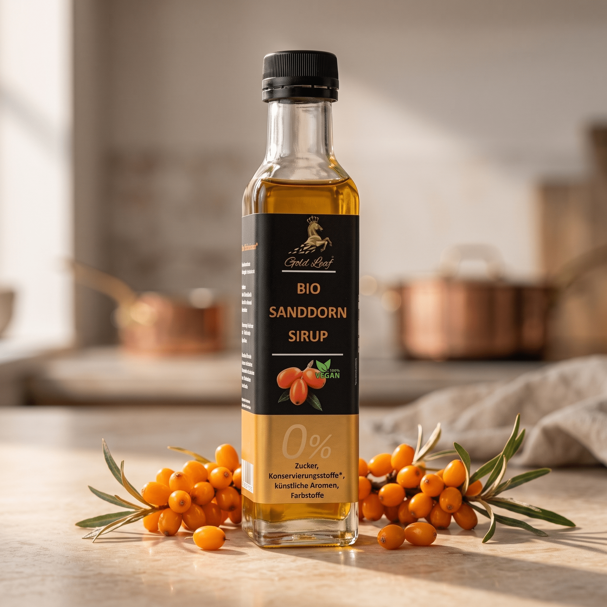 Bio Sanddorn-Sirup - MyGoldLeaf