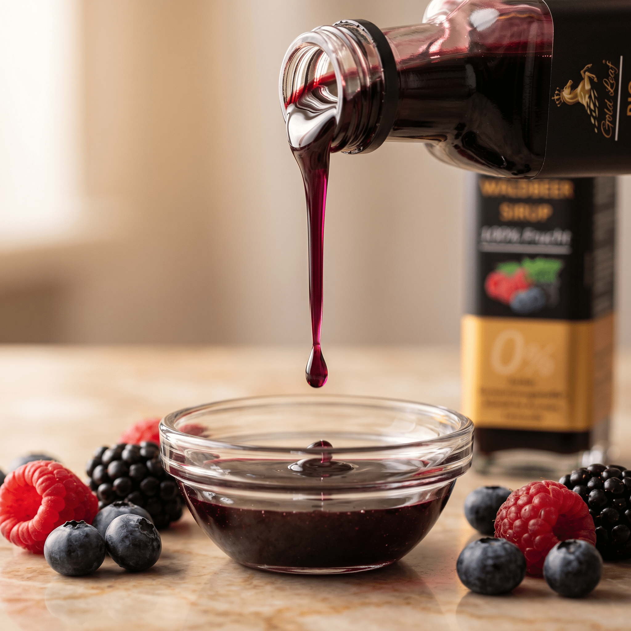 Bio Waldbeer-Sirup - MyGoldLeaf